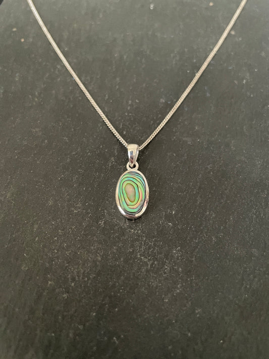 Paua Shell Oval Pendant