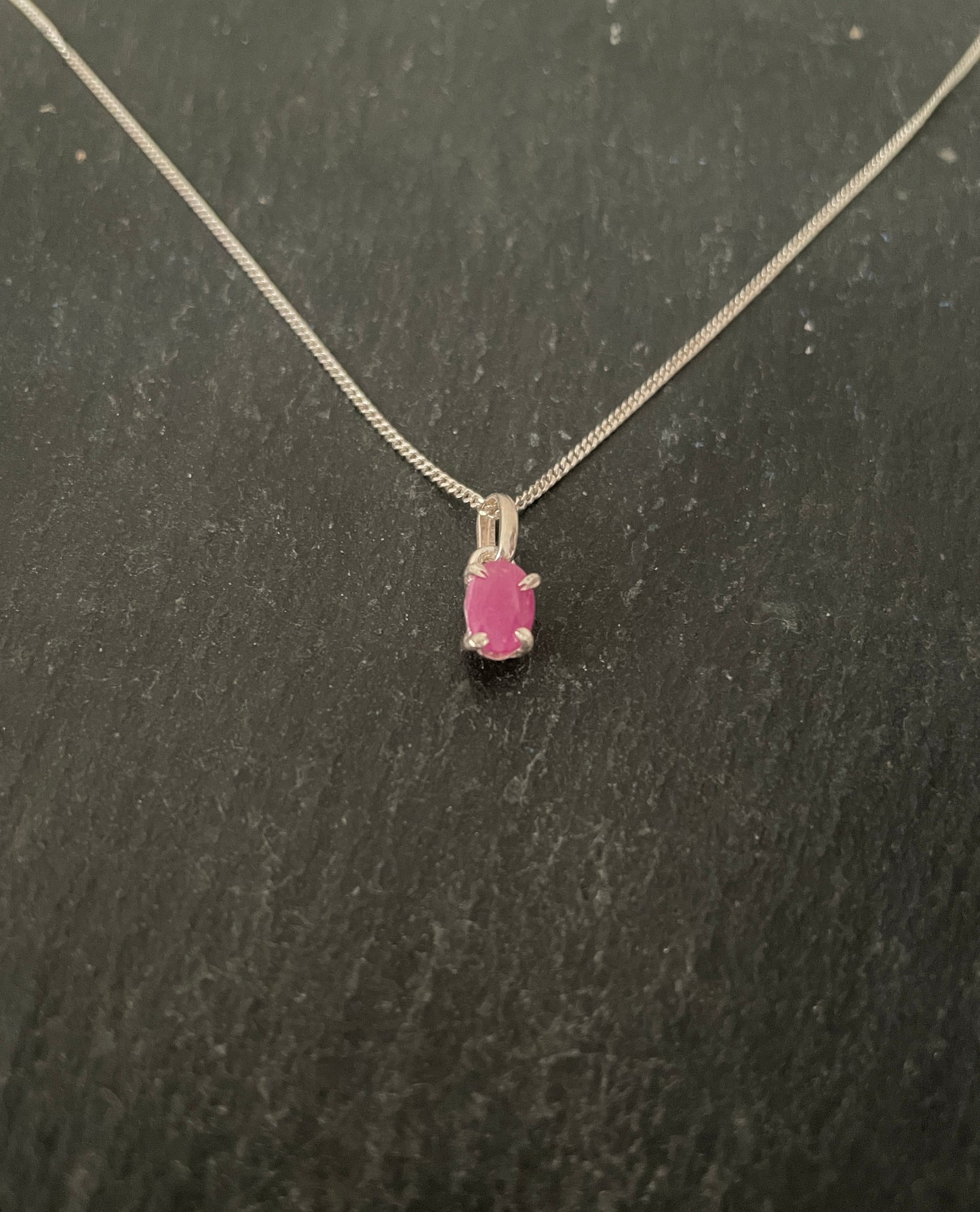 Oval Ruby Pendant