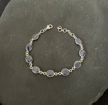 Oval Sapphire Bracelet