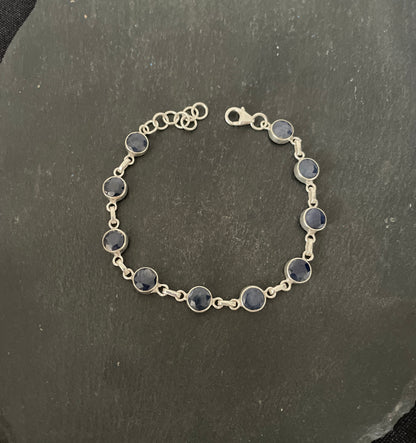 Round Sapphire Bracelet