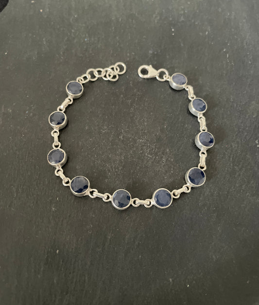 Round Sapphire Bracelet