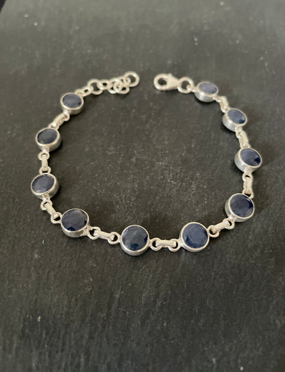 Round Sapphire Bracelet