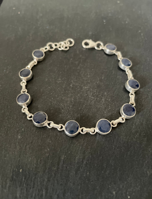Round Sapphire Bracelet