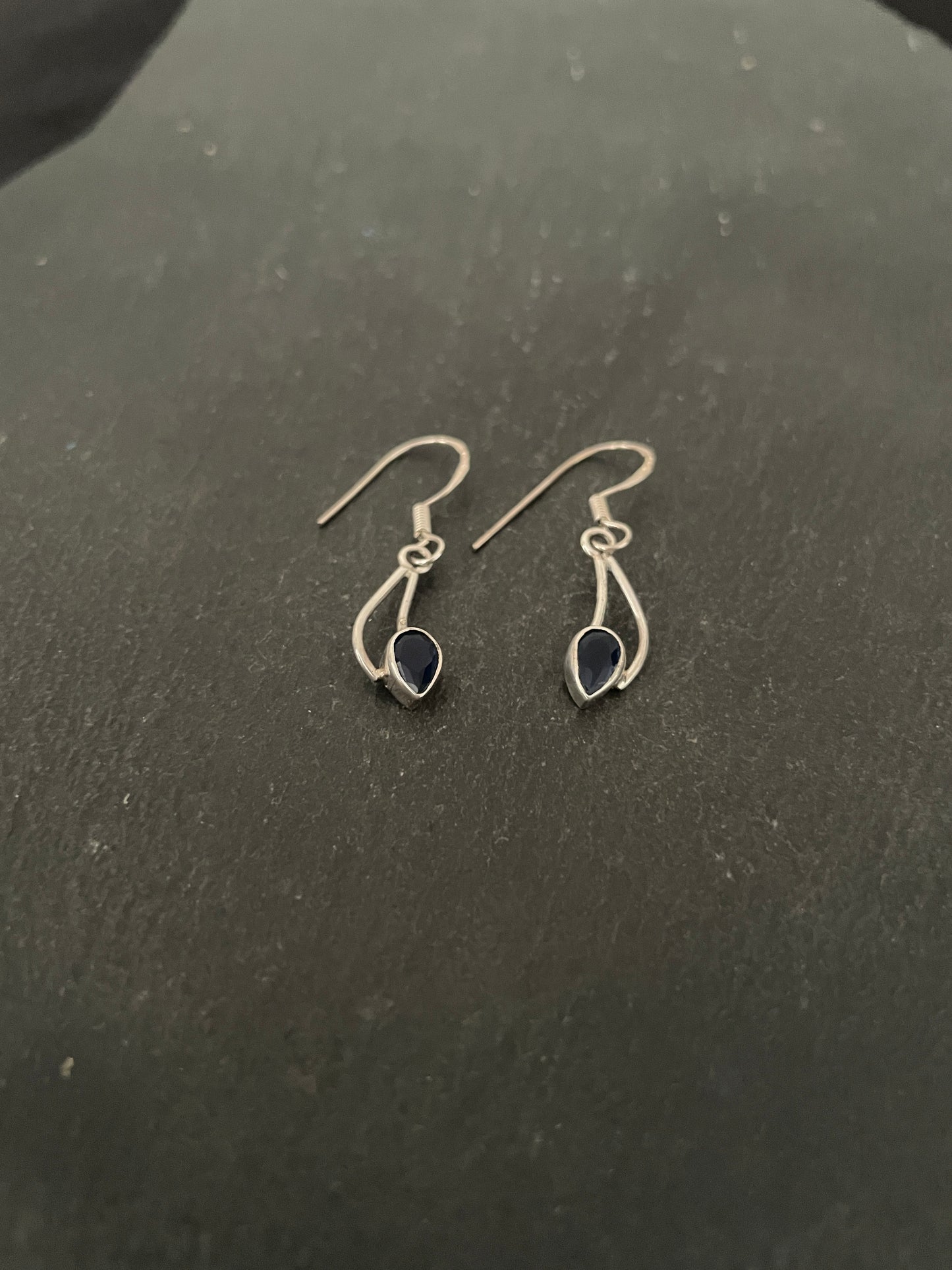Sapphire Teardrop Earrings