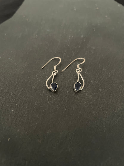 Sapphire Teardrop Earrings