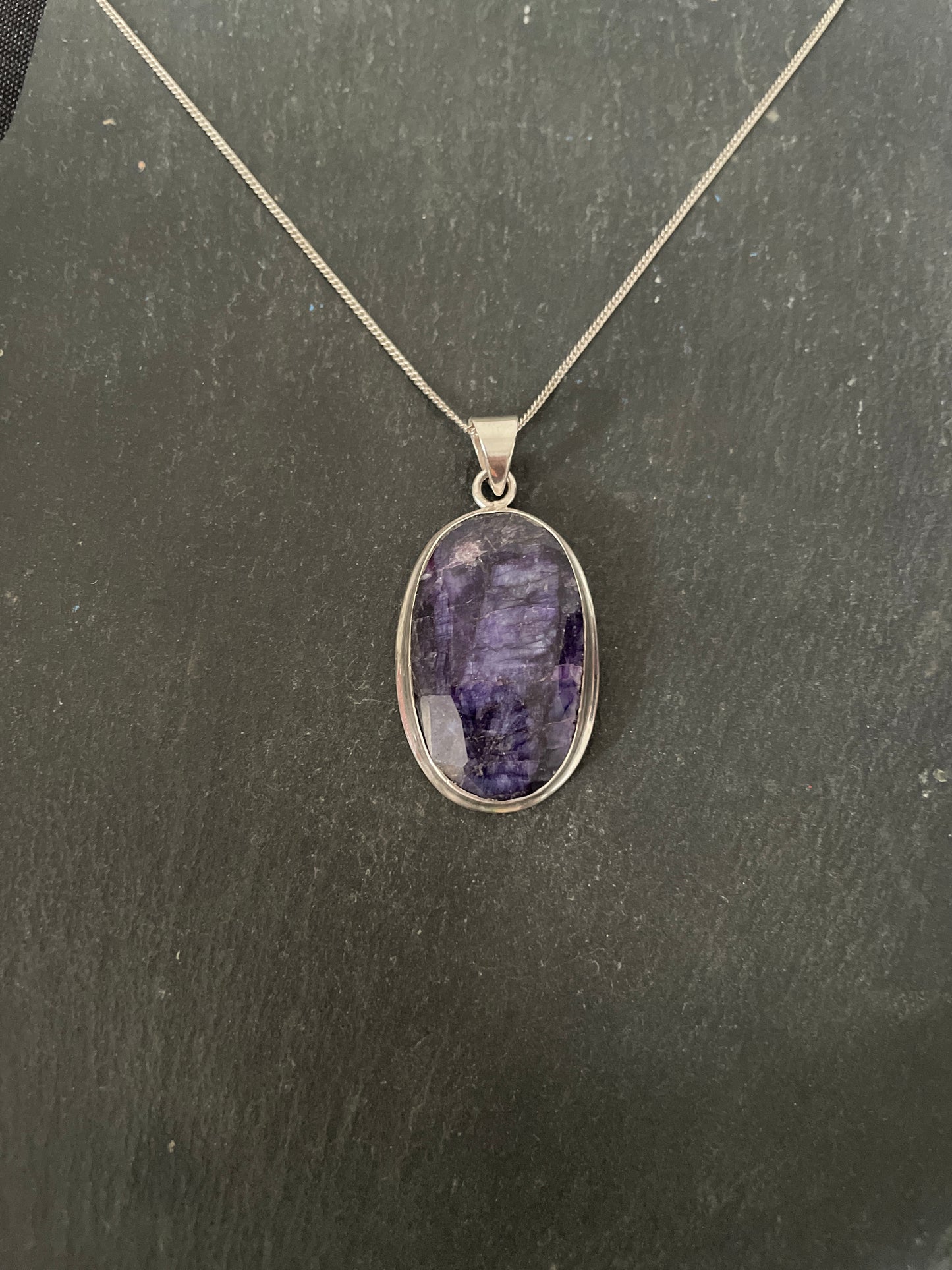 Oval Sapphire Pendant
