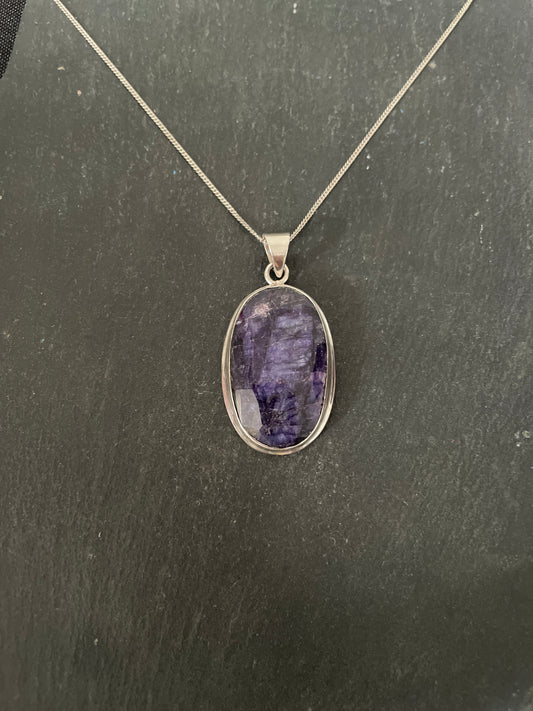 Oval Sapphire Pendant
