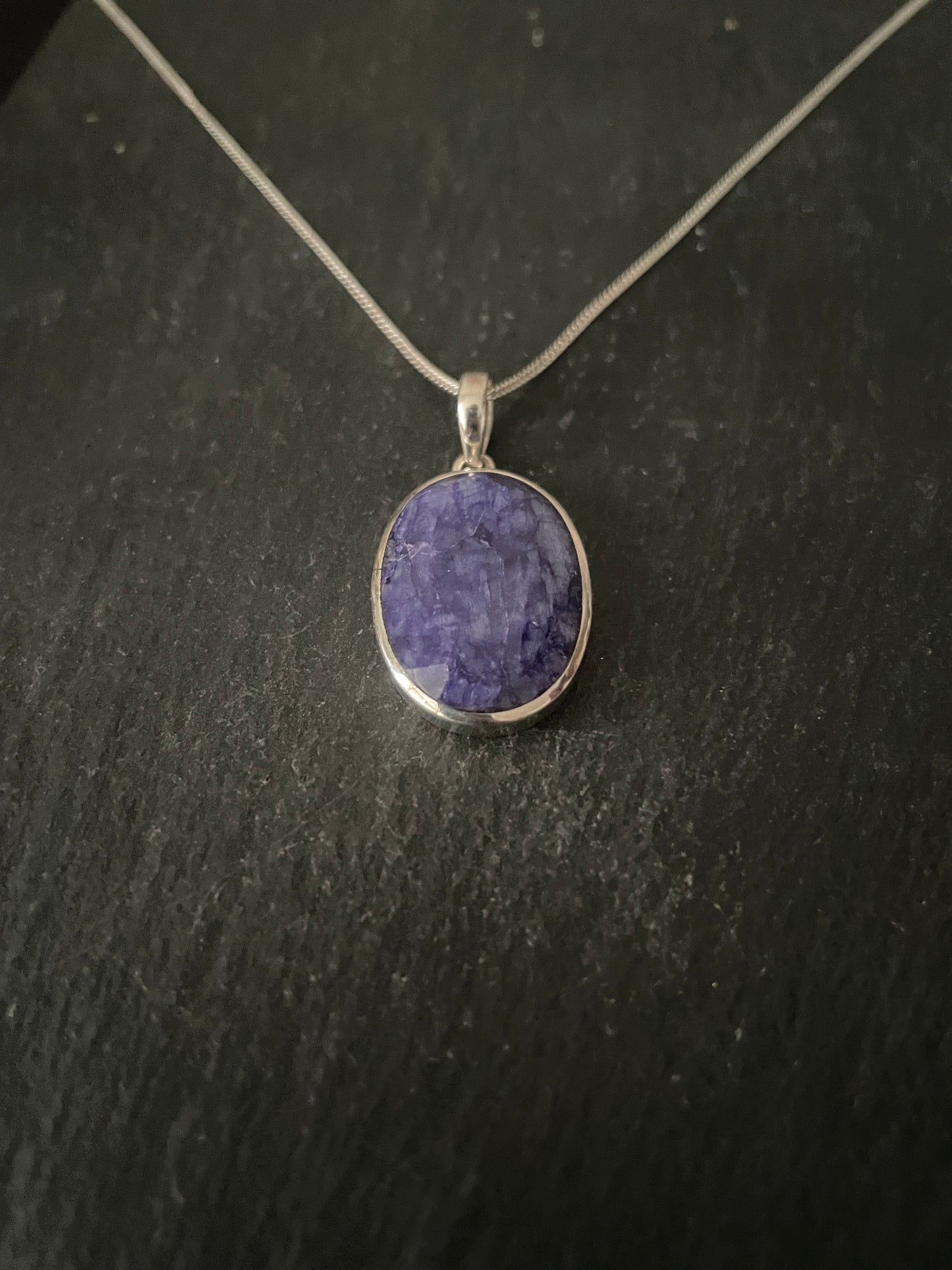 Oval Sapphire Pendant