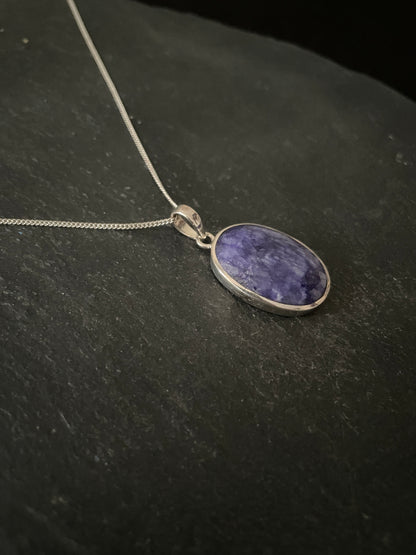 Oval Sapphire Pendant