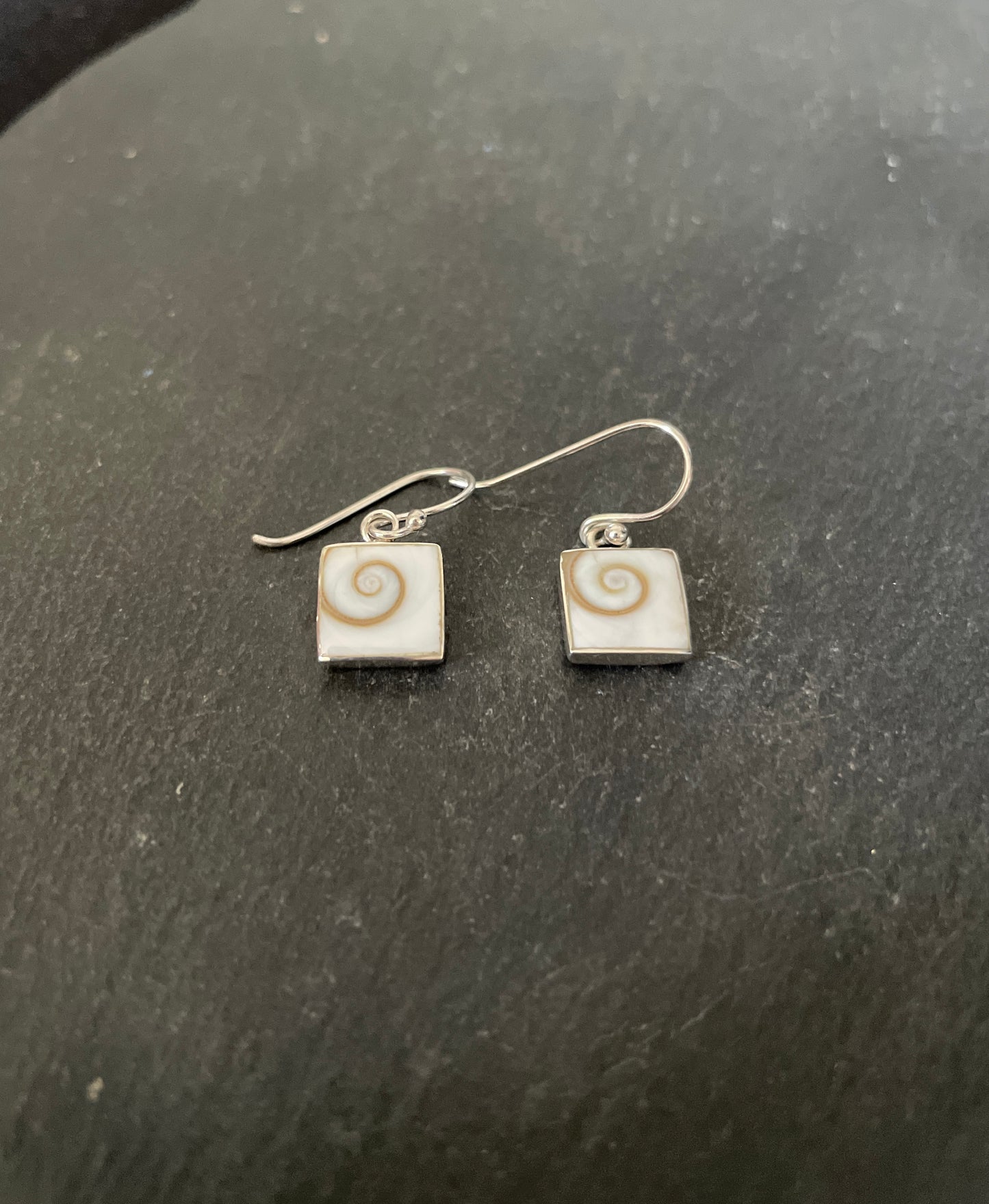 Shiva Shell Square Drop Earrings
