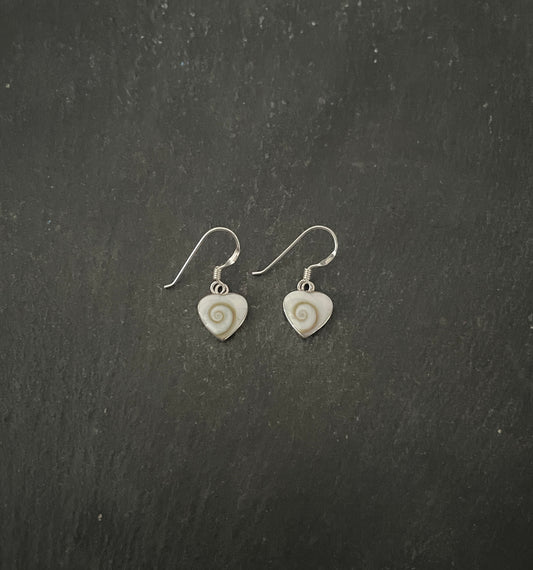 Shiva Shell Heart Earrings