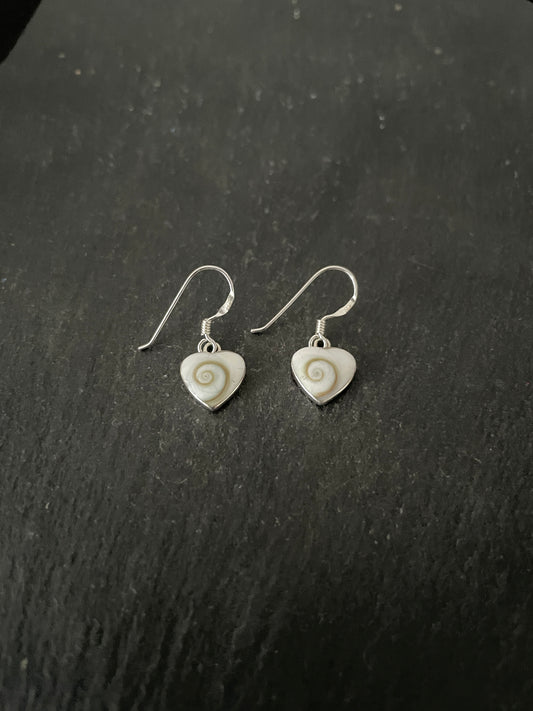 Shiva Shell Heart Earrings