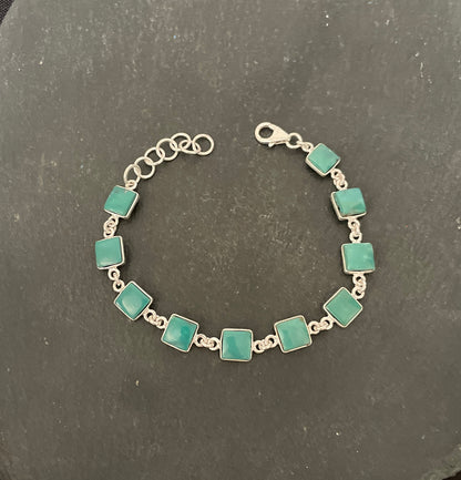 Square Turquoise Bracelet