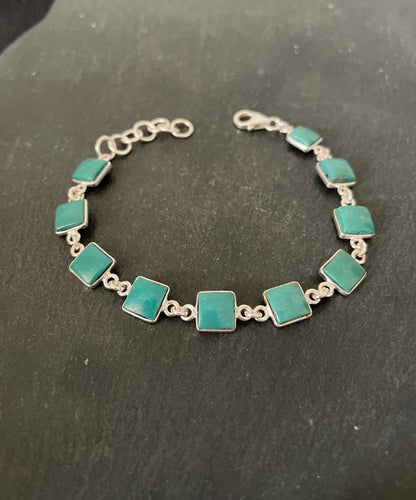 Square Turquoise Bracelet