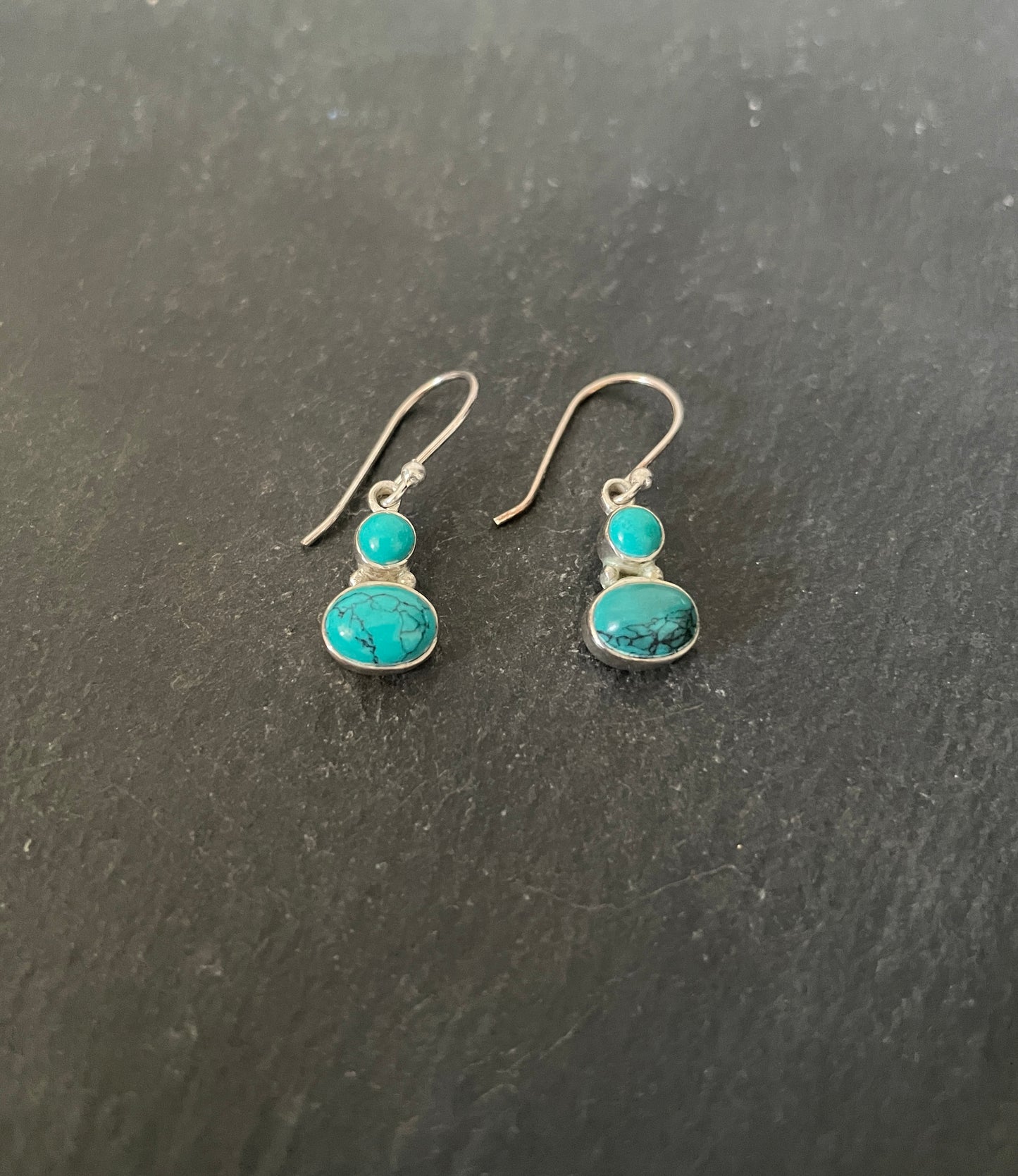 Turquoise and Silver Earrings