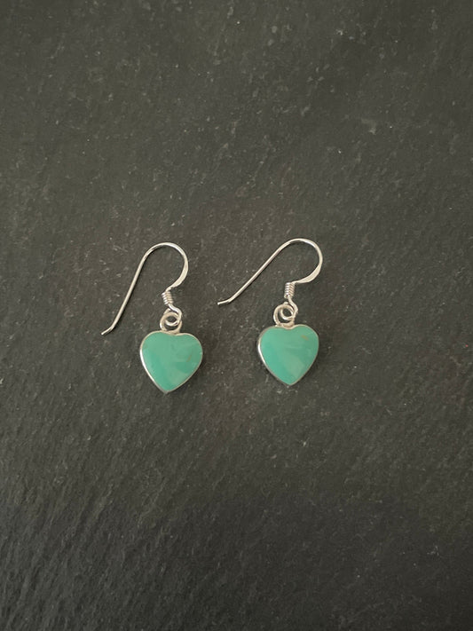 Turquoise Heart Earrings