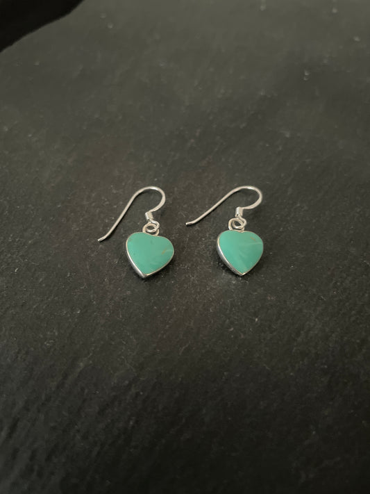 Turquoise Heart Earrings