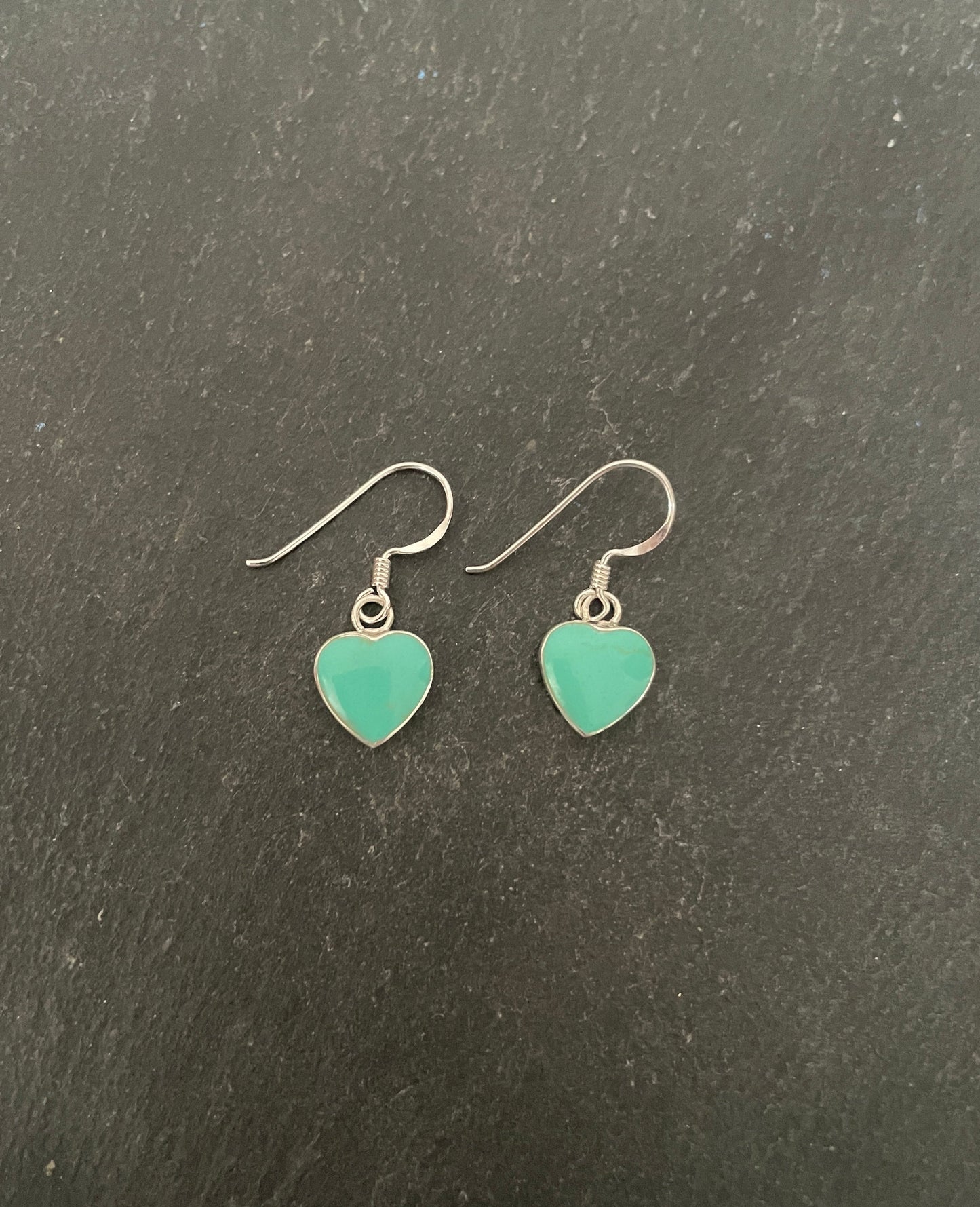 Turquoise Heart Earrings