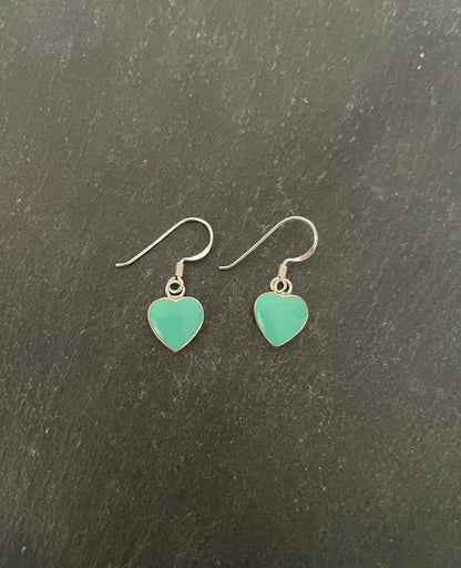 Turquoise Heart Earrings