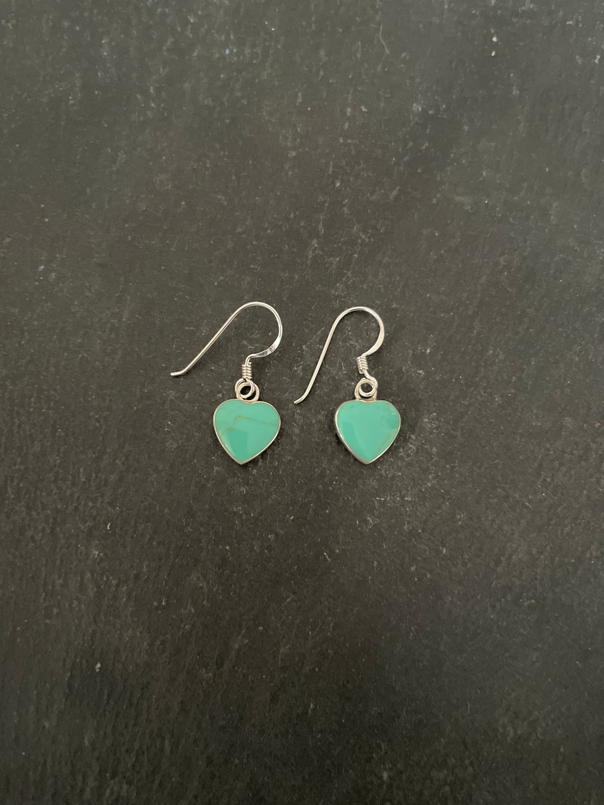 Turquoise Heart Earrings