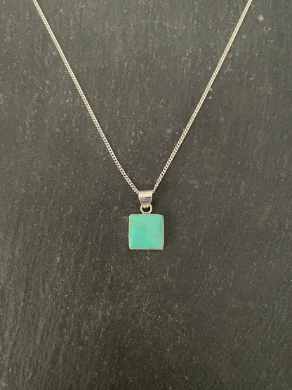 Turquoise Square Pendant