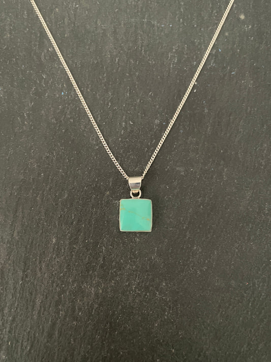 Turquoise Square Pendant