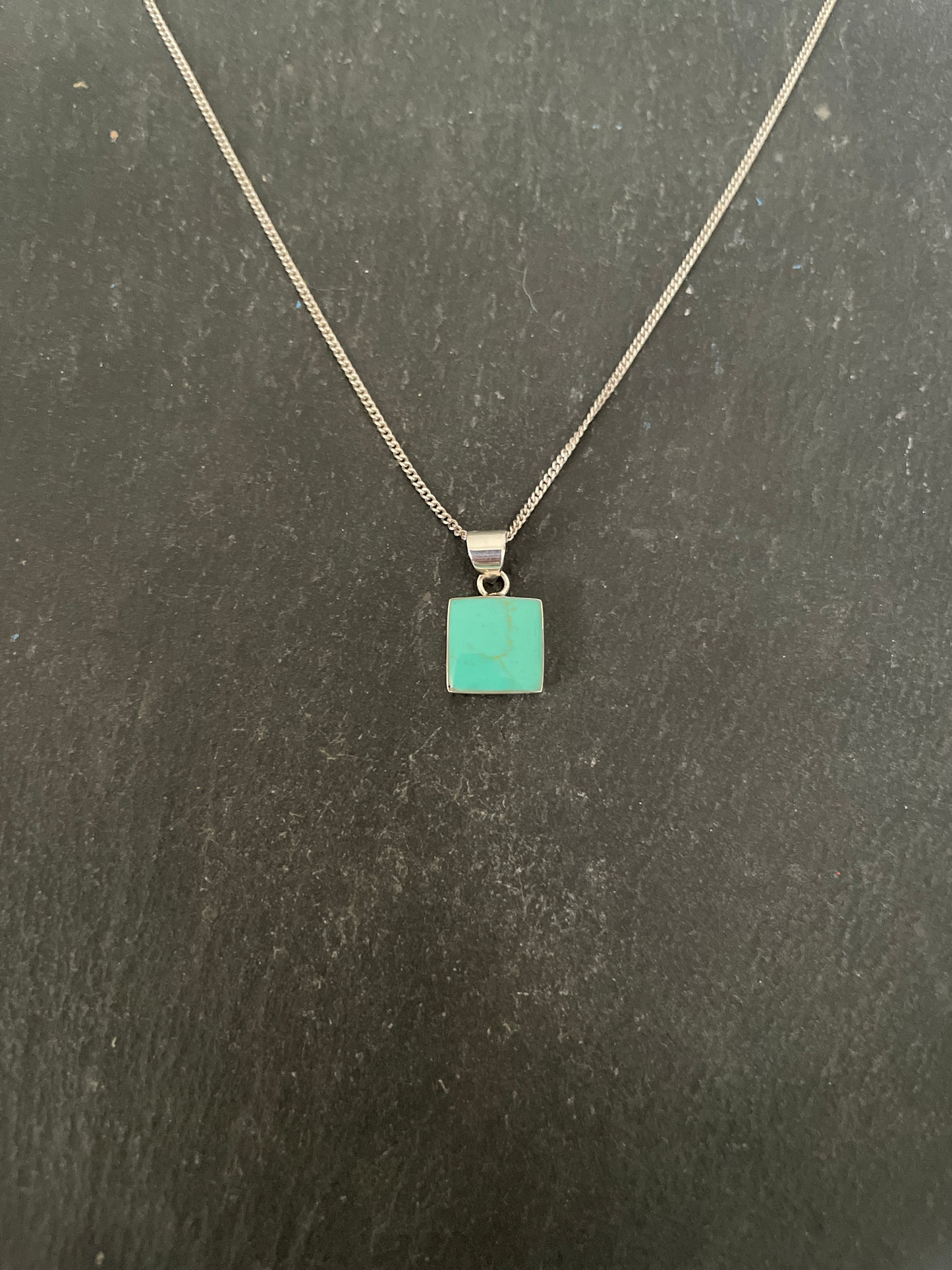Turquoise Square Pendant