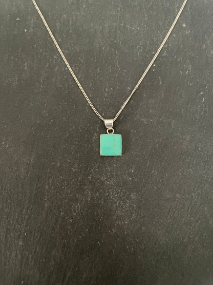 Turquoise Square Pendant