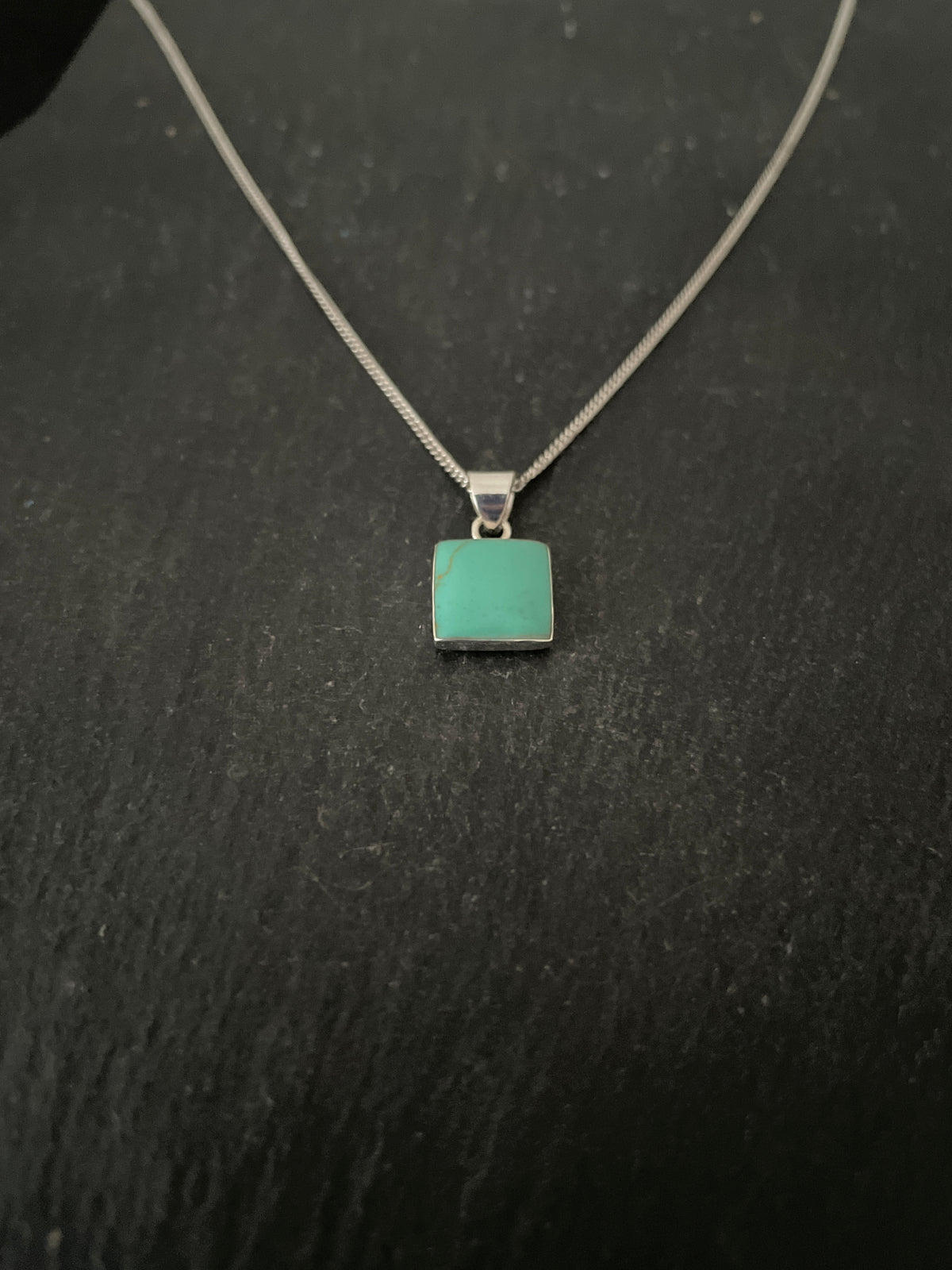 Turquoise Square Pendant