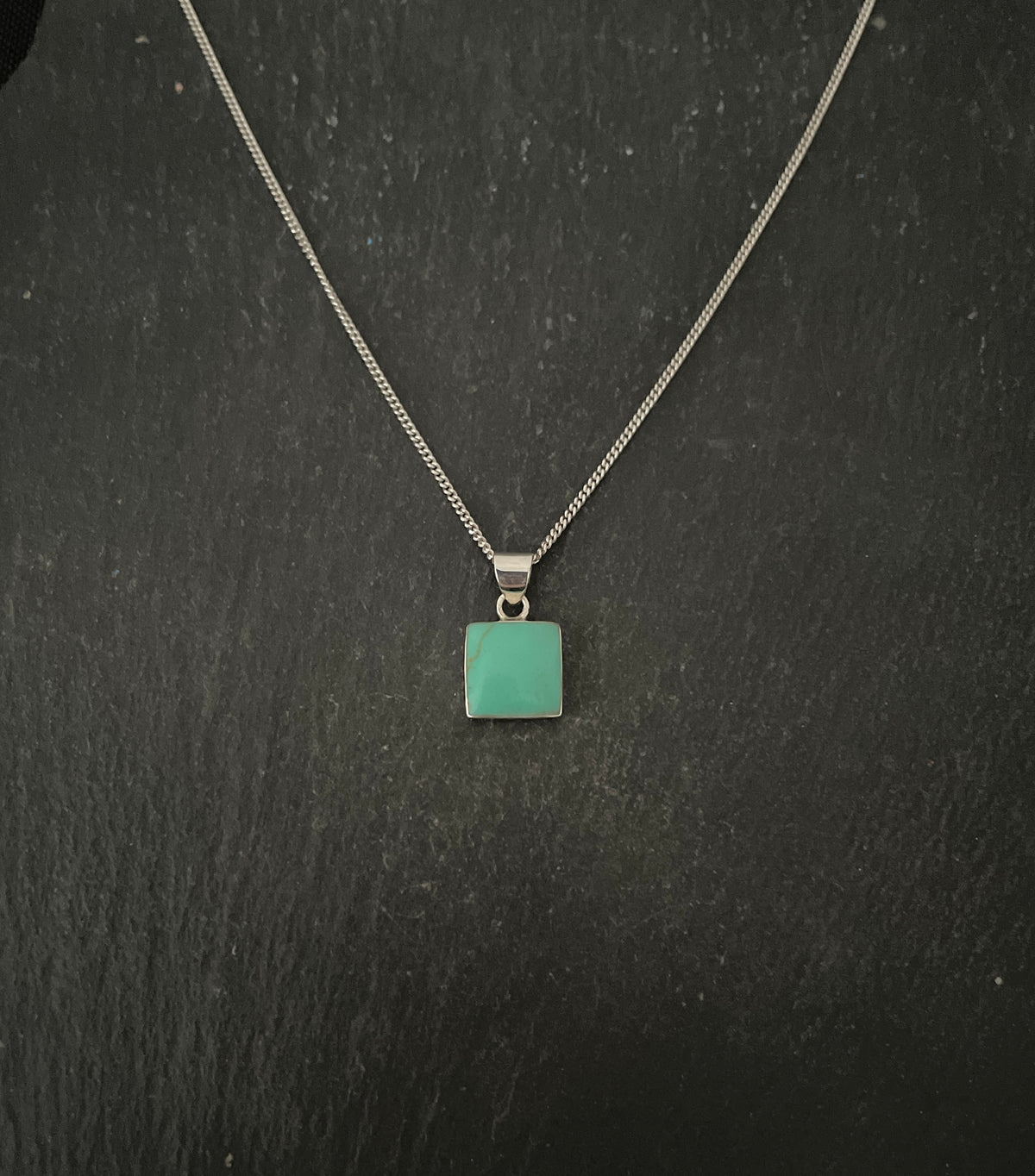 Turquoise Square Pendant