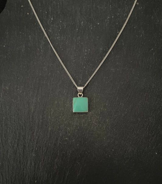 Turquoise Square Pendant