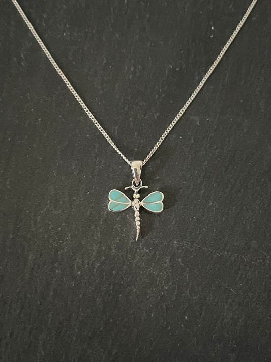 Turquoise Dragonfly Pendant