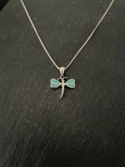 Turquoise Dragonfly Pendant
