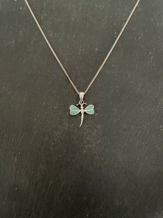 Turquoise Dragonfly Pendant