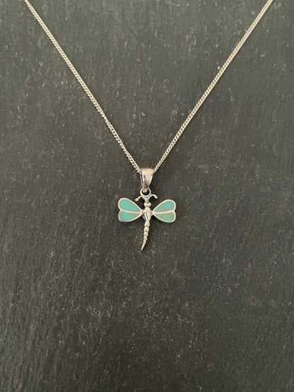 Turquoise Dragonfly Pendant