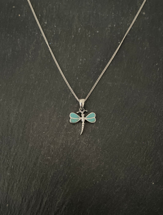 Turquoise Dragonfly Pendant