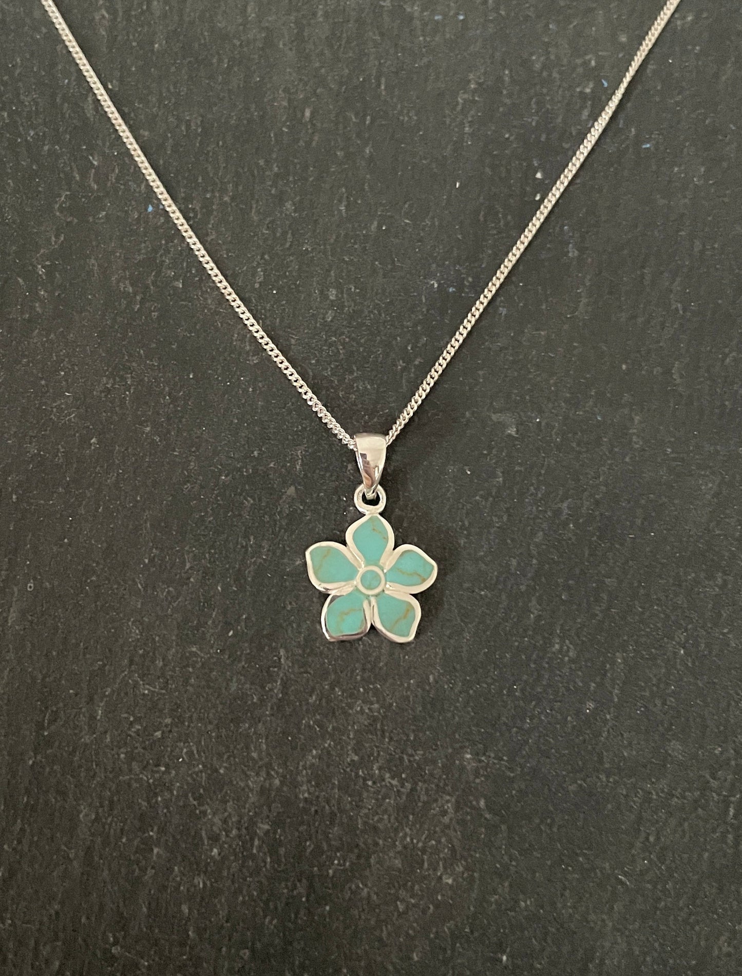 Turquoise Flower Pendant