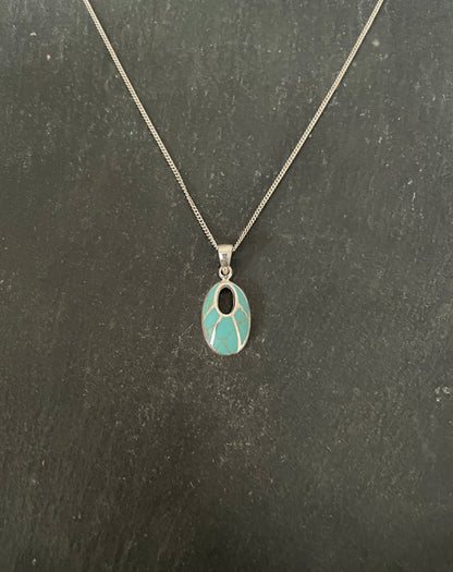 Turquoise Oval Pendant