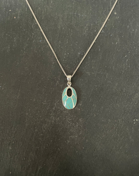 Turquoise Oval Pendant
