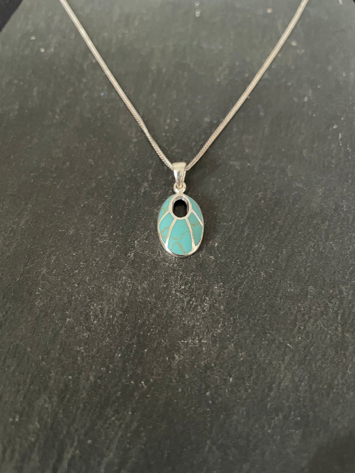 Turquoise Oval Pendant