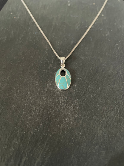 Turquoise Oval Pendant