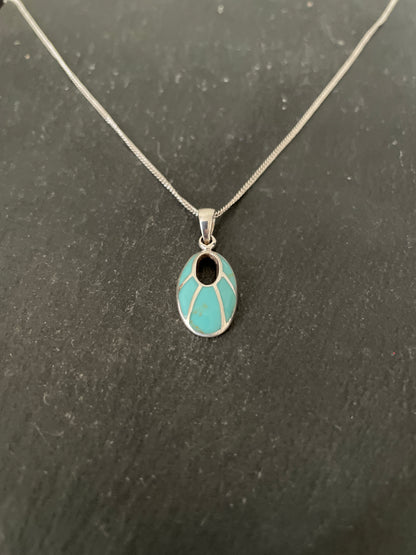 Turquoise Oval Pendant