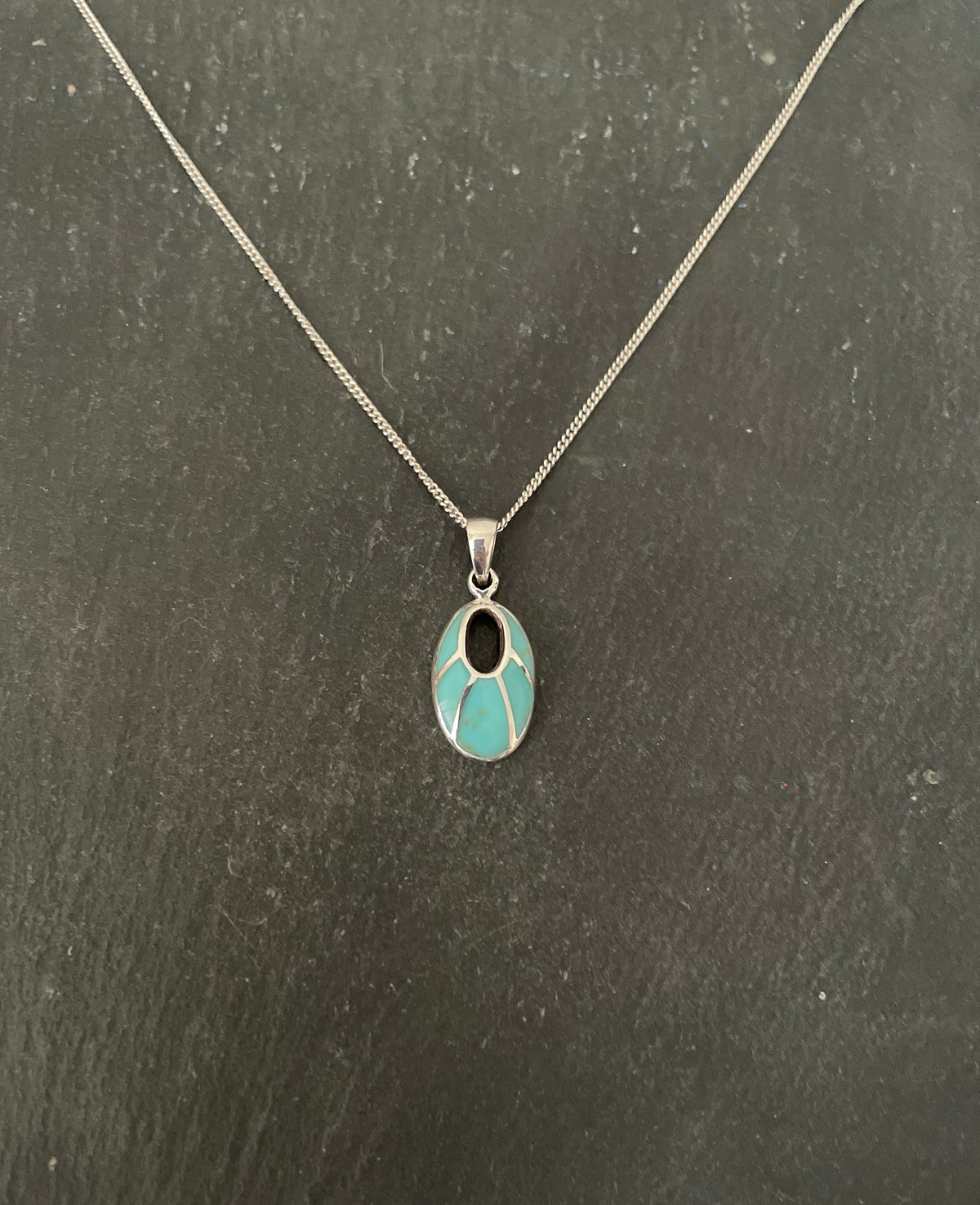 Turquoise Oval Pendant