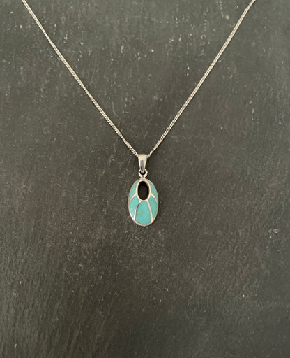 Turquoise Oval Pendant