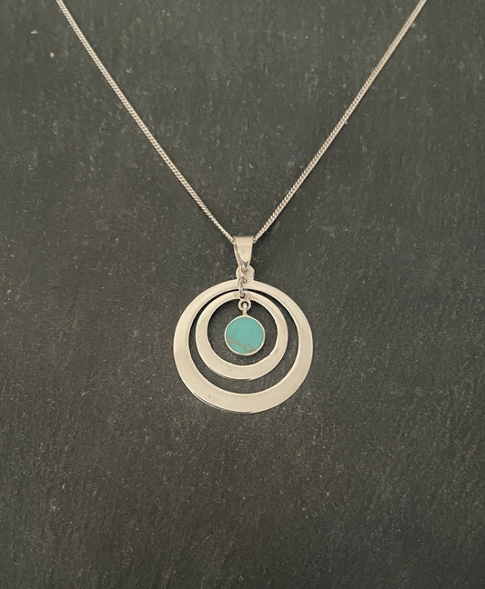 Turquoise Round Pendant