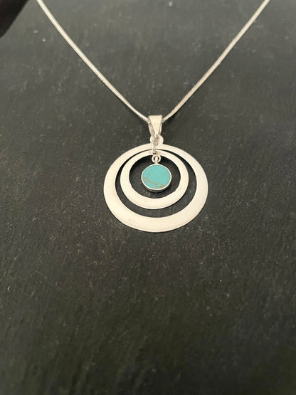 Turquoise Round Pendant