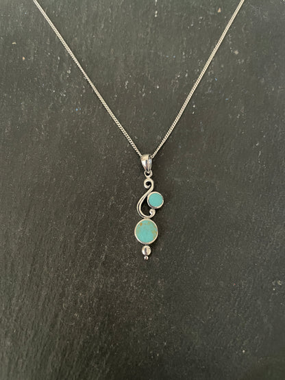 Turquoise Round Pendant