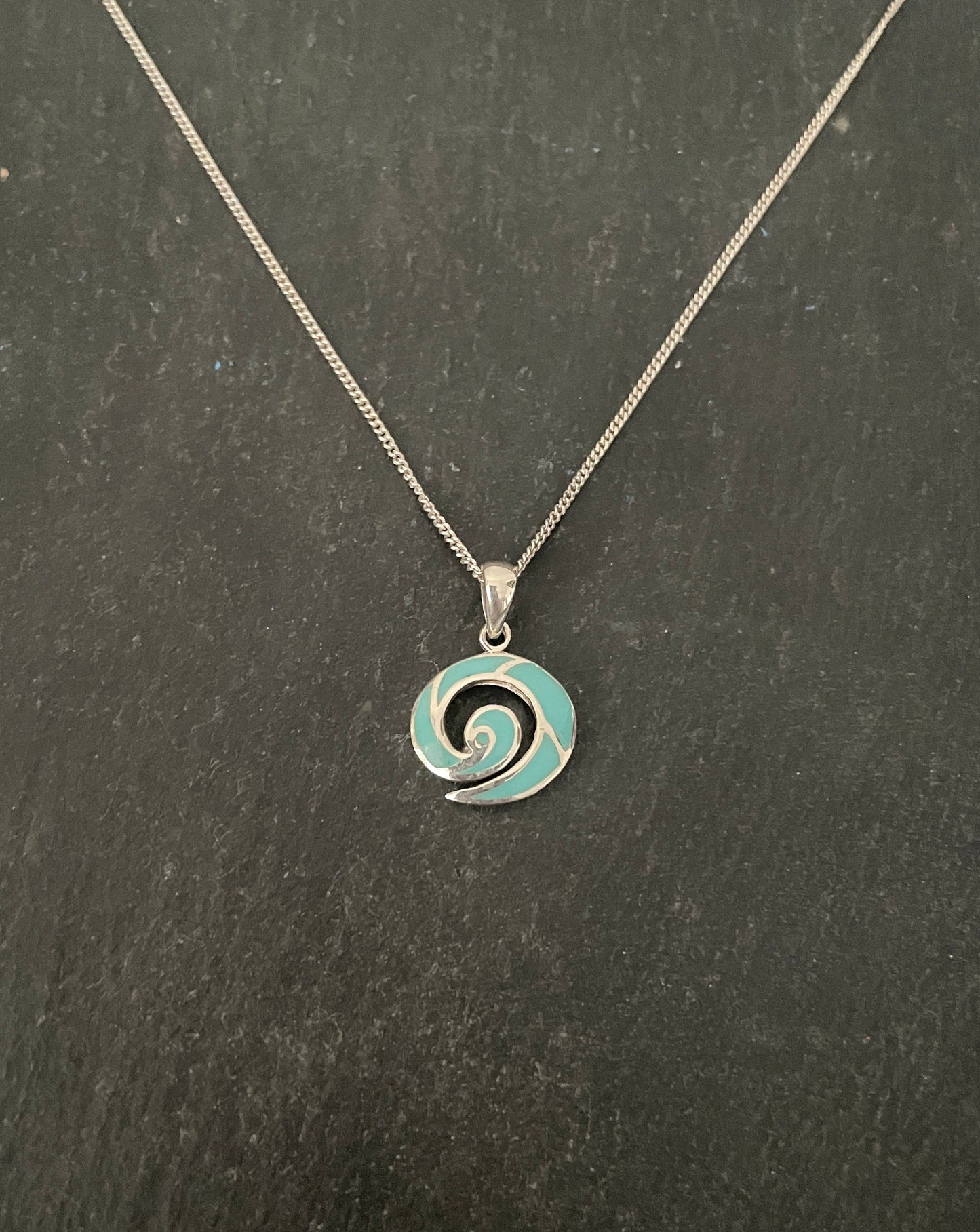 Turquoise Swirl Pendant