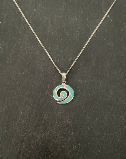 Turquoise Swirl Pendant