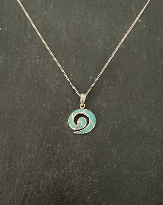 Turquoise Swirl Pendant
